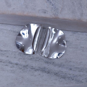 BRINCO ORGÂNICO DOBRADO BANHO PRATA