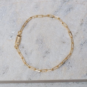 PULSIERA MASCULINA ELOS CARTIER DIAMANTADO BANHO OURO 18K