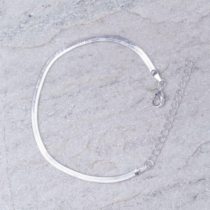 PULSEIRA FITA ESPELHADA PP BANHO PRATA