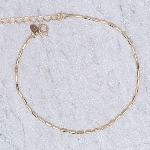 TORNOZELEIRA PALITINHOS BANHO OURO 18K