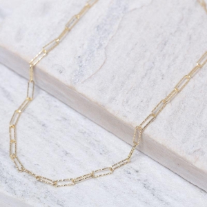 CHOKER ELOS LAURA TRABALHADO BANHO OURO 18K