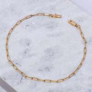 PULSEIRA MASCULINA ELOS CARTIER M BANHO OURO 18K