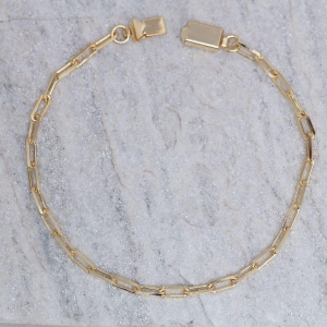 PULSEIRA MASCULINA ELOS CARTIER M BANHO OURO 18K