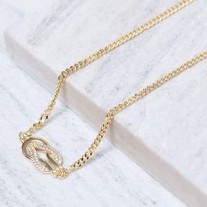 COLAR ELO GRUMET NÓ LUXO FINO BANHO OURO 18K