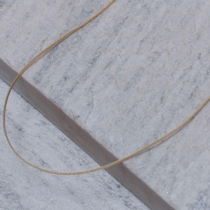 CHOKER MALHA DIAMANTADA BANHO OURO 18K