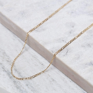 CORRENTE MASCULINA 2 ELOS FINOS CT BANHO OURO 18K