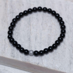 PULSEIRA BOLAS PEDRA ÔNIX