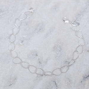 PULSEIRA ELO GOTINHAS CT BANHO PRATA
