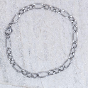 PULSEIRA MASCULINA ELOS 3 EM 1 EM AÇO INÓX