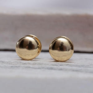 BRINCO ARGOLA CLICK CÍRCULO LISO BANHO OURO 18K
