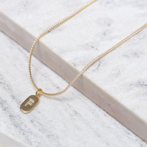 CHOKER RIVIERA PP COM LETRA F CRISTAL BANHO OURO 18K