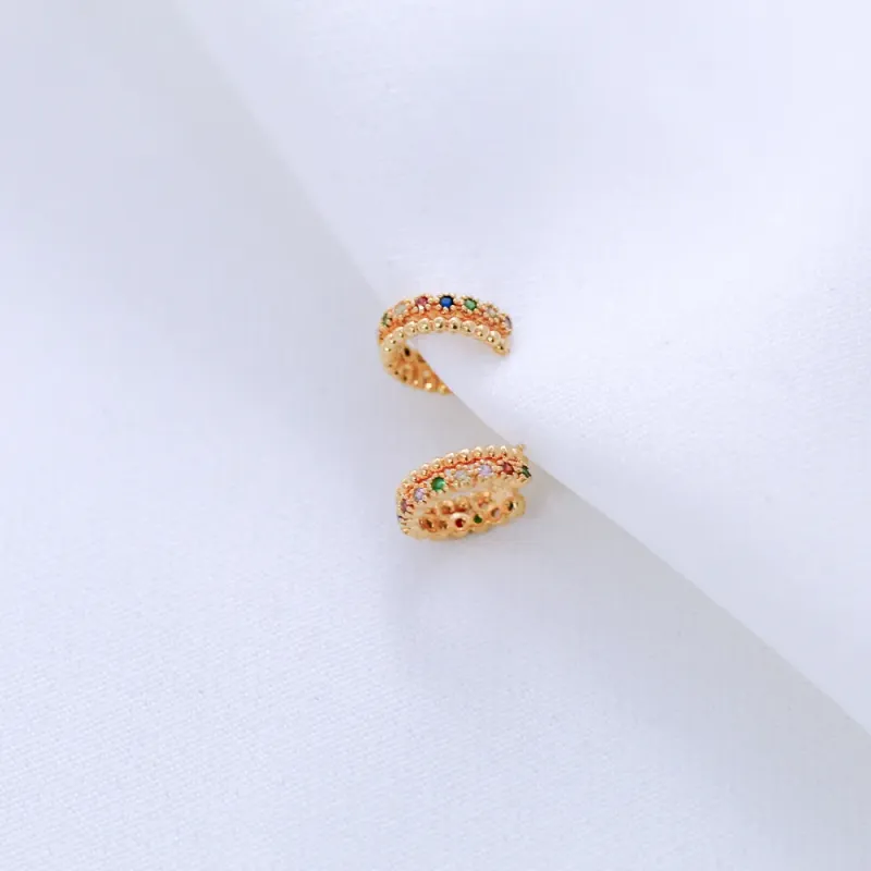 BRINCO PIERCING ZIRCÔNIAS COLORIDAS