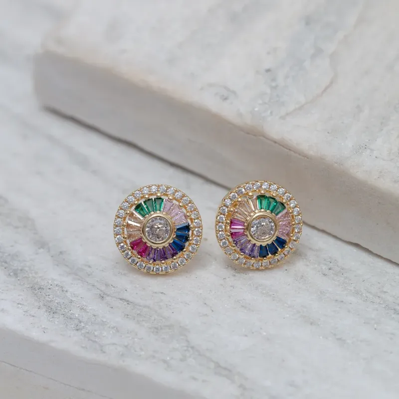BRINCO PIZZA TRADICIONAL COLORIDO BANHO OURO 18K
