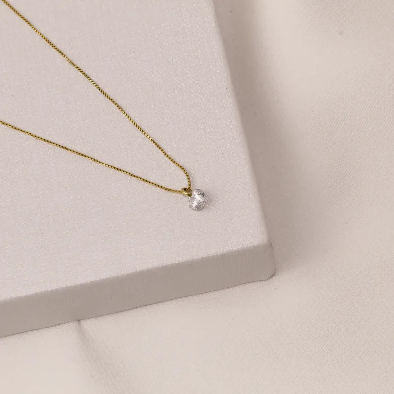 COLAR PONTO DE LUZ PP BANHO OURO 18K