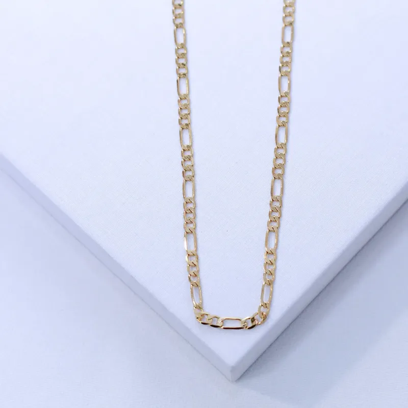 CORRENTE GRUMET FINA BANHO OURO 18K