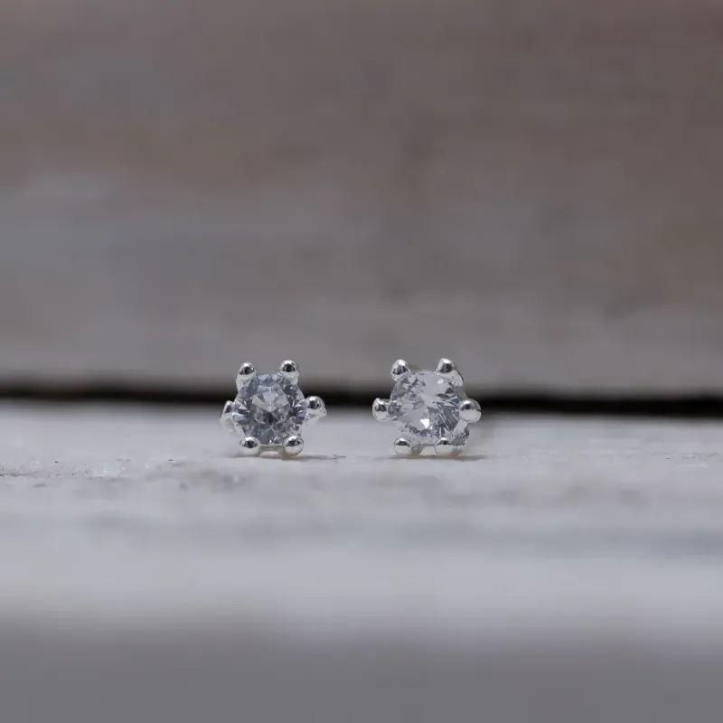 BRINCO PONTO DE LUZ 6 GARRAS BANHO PRATA