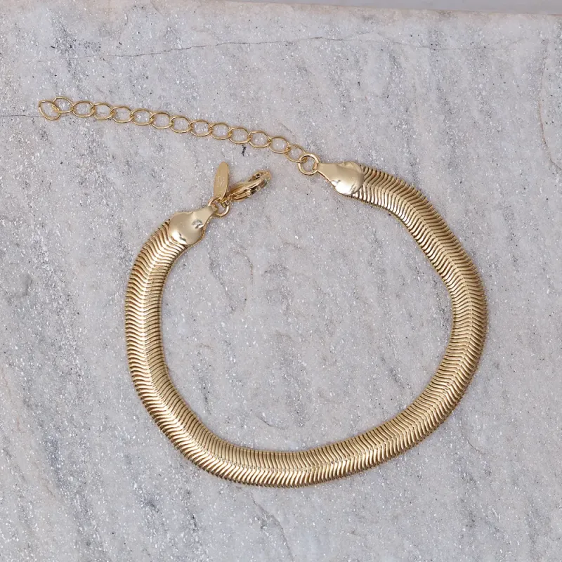 PULSEIRA FIO ALEMÃO M BANHO OURO 18K