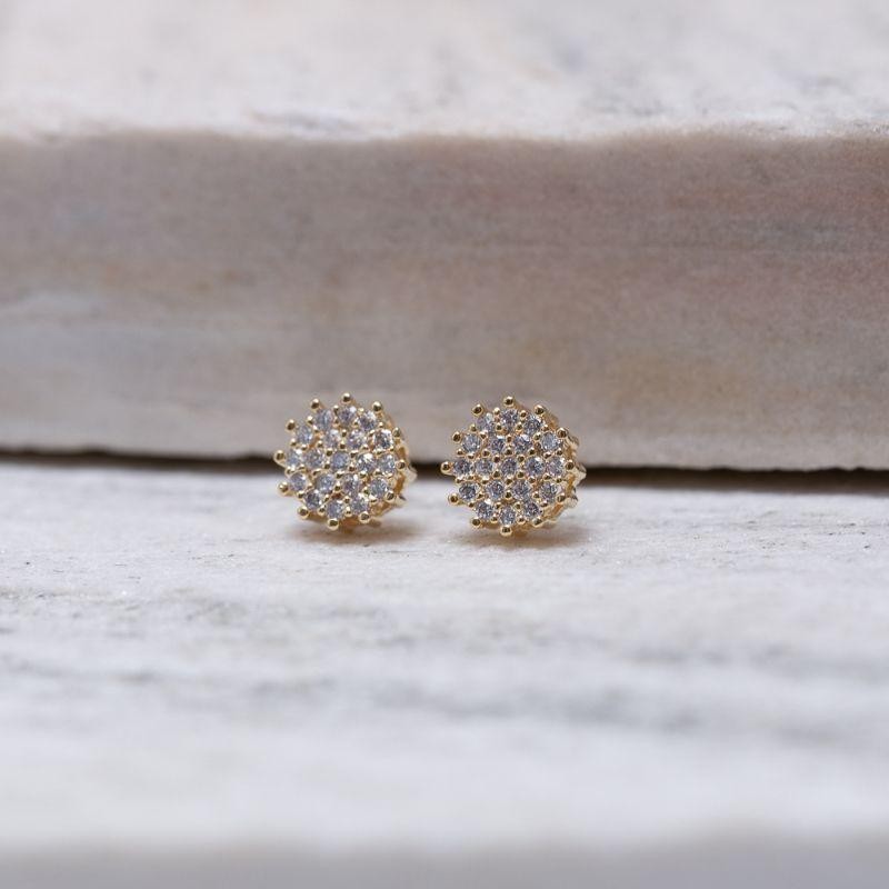 BRINCO CHUVEIRINHO CRAVEJADO BANHO OURO 18K