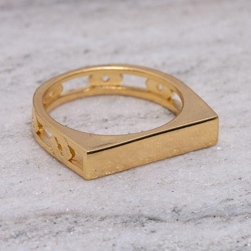 ANEL AMOR DE MÃE BANHO OURO 18K