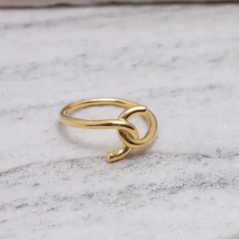 ANEL X LISO BANHO OURO 18K