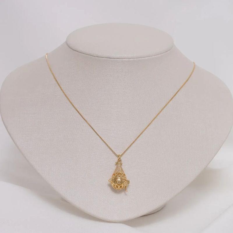 COLAR PERFUMEIRA CRAVEJADA BANHO OURO 18K