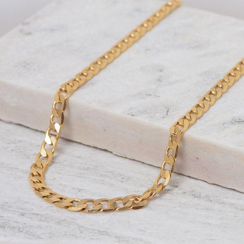 CORRENTE MASCULINA ELOS GRUMET G BANHO 18K