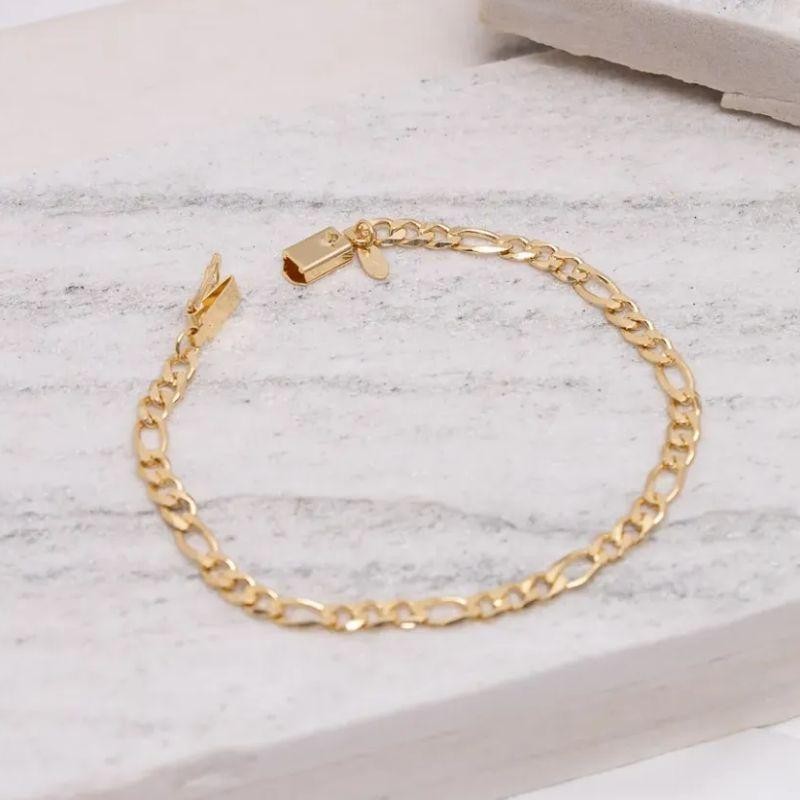 PULSEIRA MASCULINA 3 EM 1 M BANHO OURO 18K