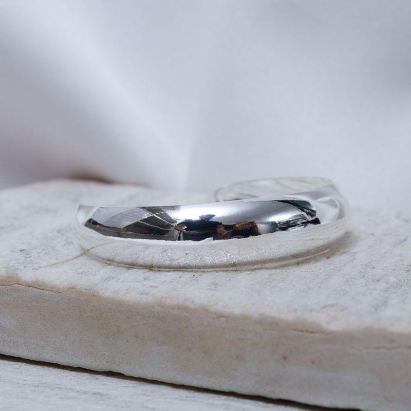 BRACELETE FLOR DE ANTÚRIO BANHO PRATA