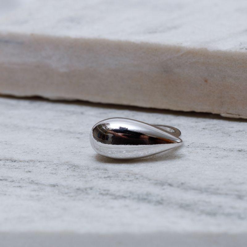 ANEL GOTA OCA ABAULADA BANHO RÓDIO BRANCO