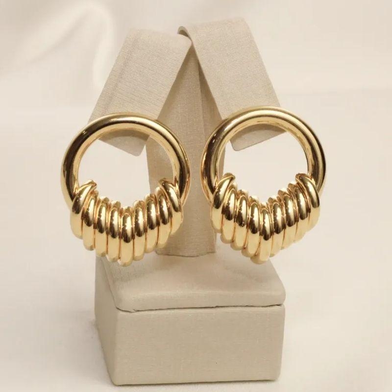 BRINCO DALILA CIRCULAR BANHO OURO 18K