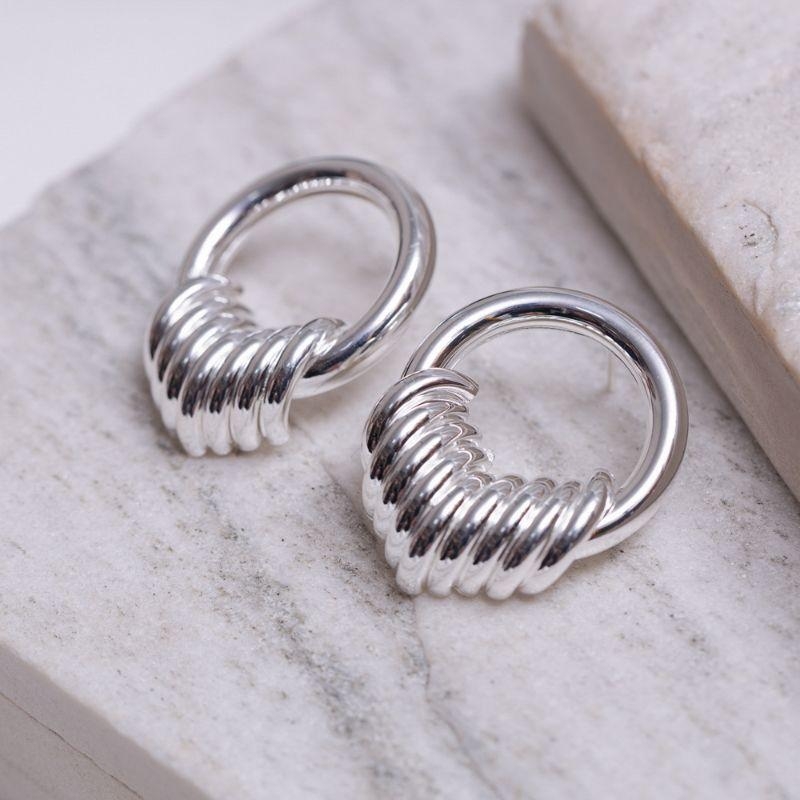 BRINCO DALILA CIRCULAR BANHO PRATA