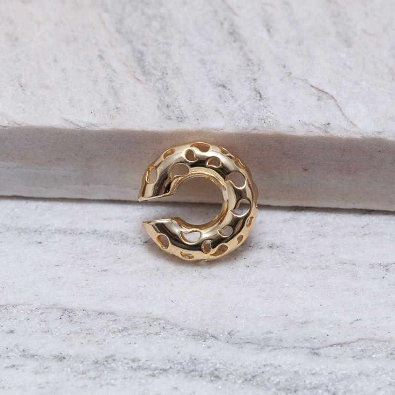 BRINCO FAKE ARGOLA VAZADO BANHO OURO 18K