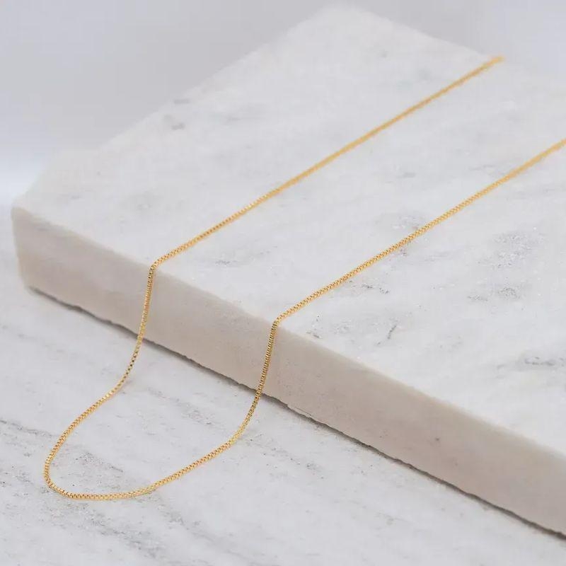 CORRENTE VENEZIANA BANHO OURO 18K