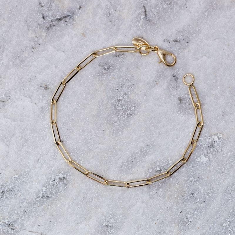 PULSEIRA INFANTIL MASCULINA ELOS CARTIER BANHO OURO 18K