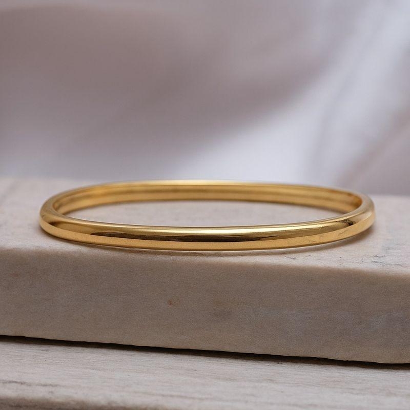 BRACELETE LISO BANHO OURO 18K