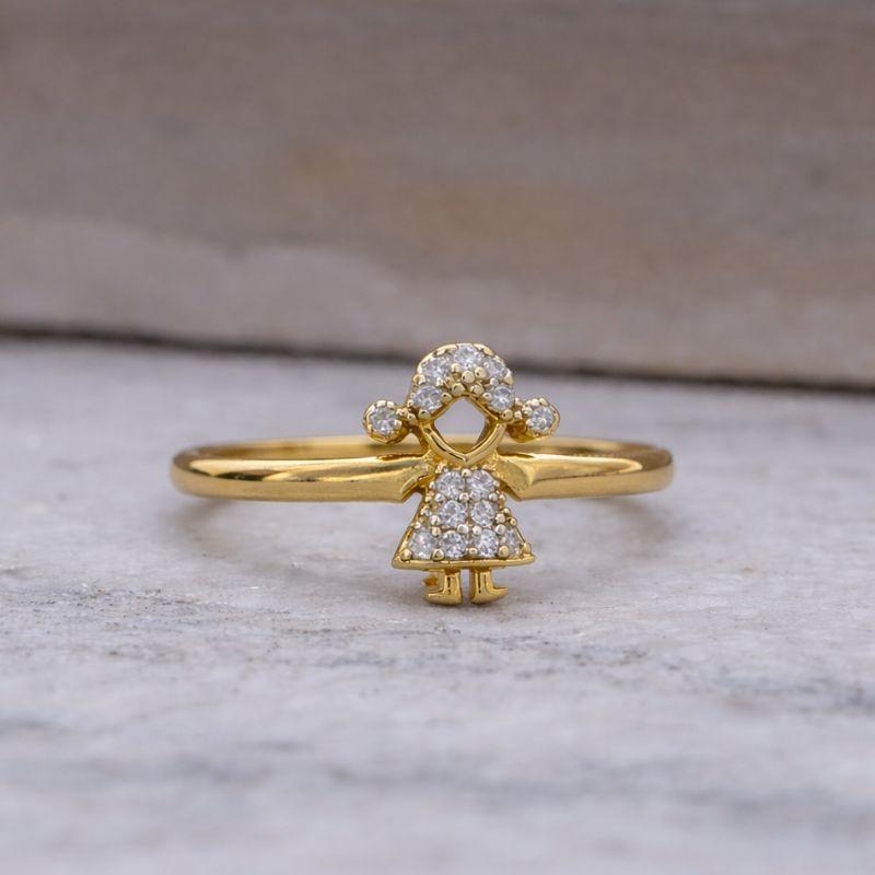 ANEL FILHOS MENINA CRAVEJADO COM RÓDIO BRANCO