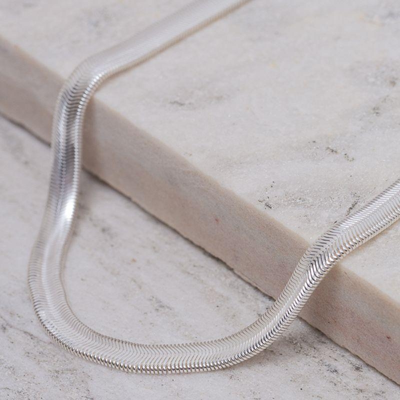 COLAR MALHA ALEMÃ M BANHO PRATA