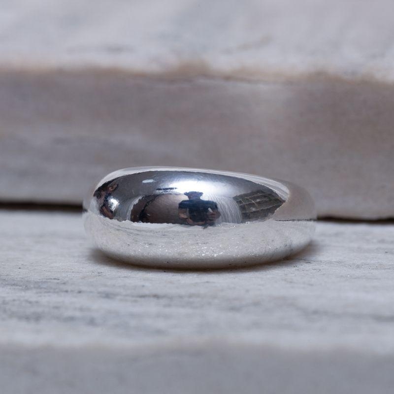 ANEL ABAULADO GG BANHO PRATA