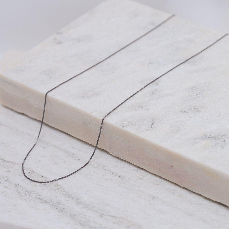 CORRENTE VENEZIANA BANHO RÓDIO NEGRO