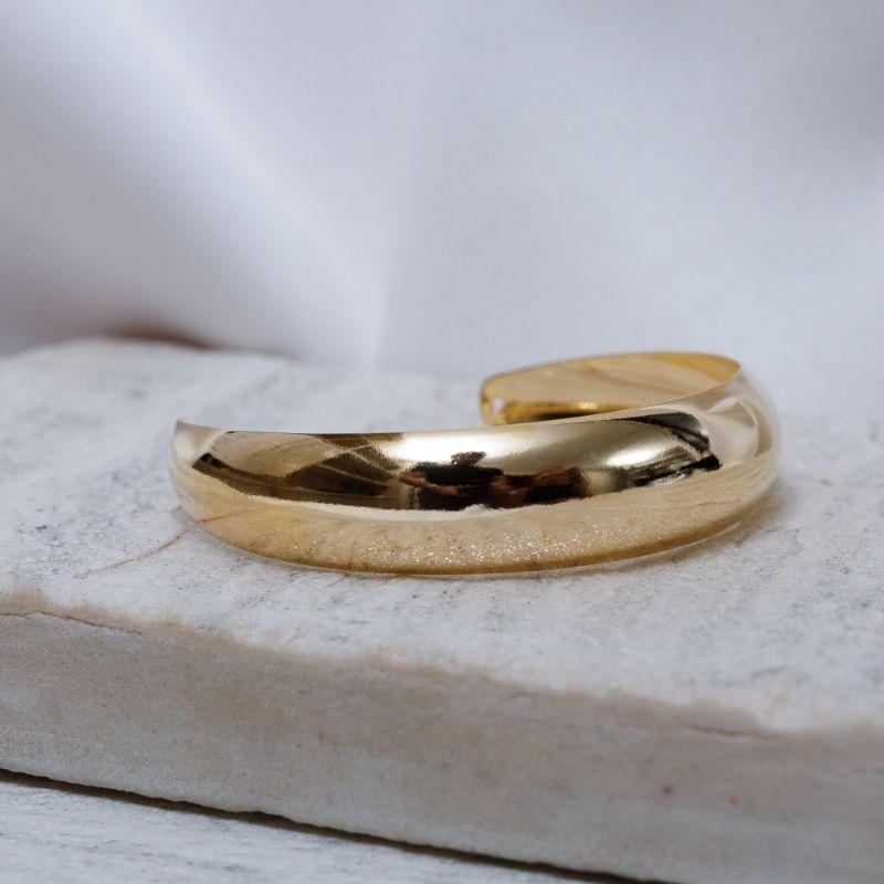 BRACELETE FLOR DE ANTÚRIO BANHO OURO 18K