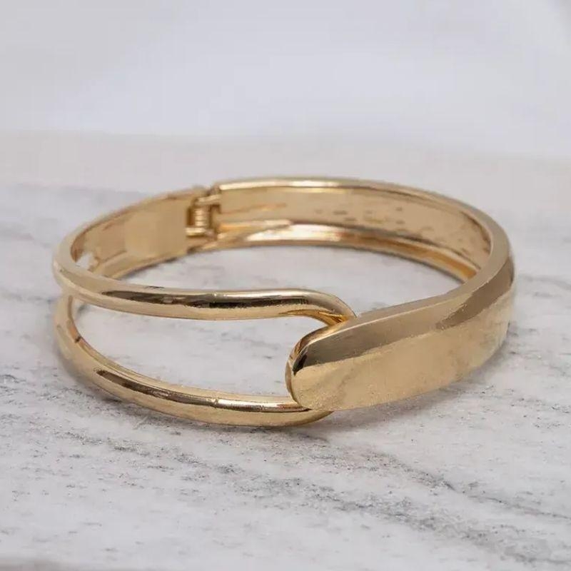 BRACELETE DUPLO LISO BANHO OURO 18K