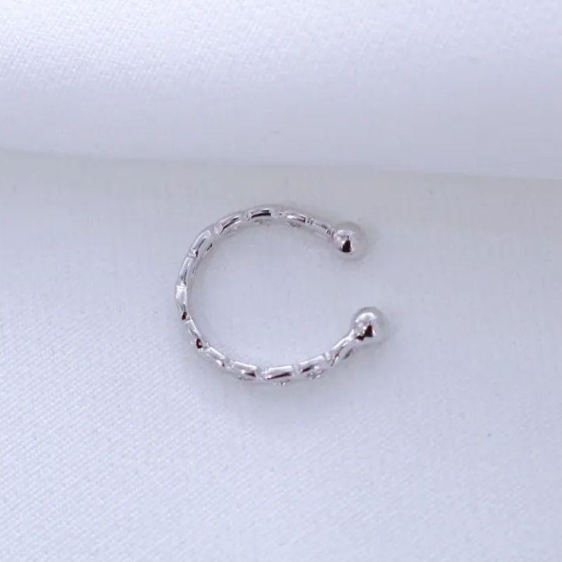 BRINCO FAKE ARGOLA TRABALHADA P BANHO PRATA