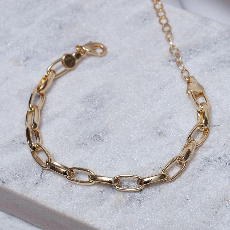 PULSEIRA ELOS CARTIER OVAL BANHO OURO 18K