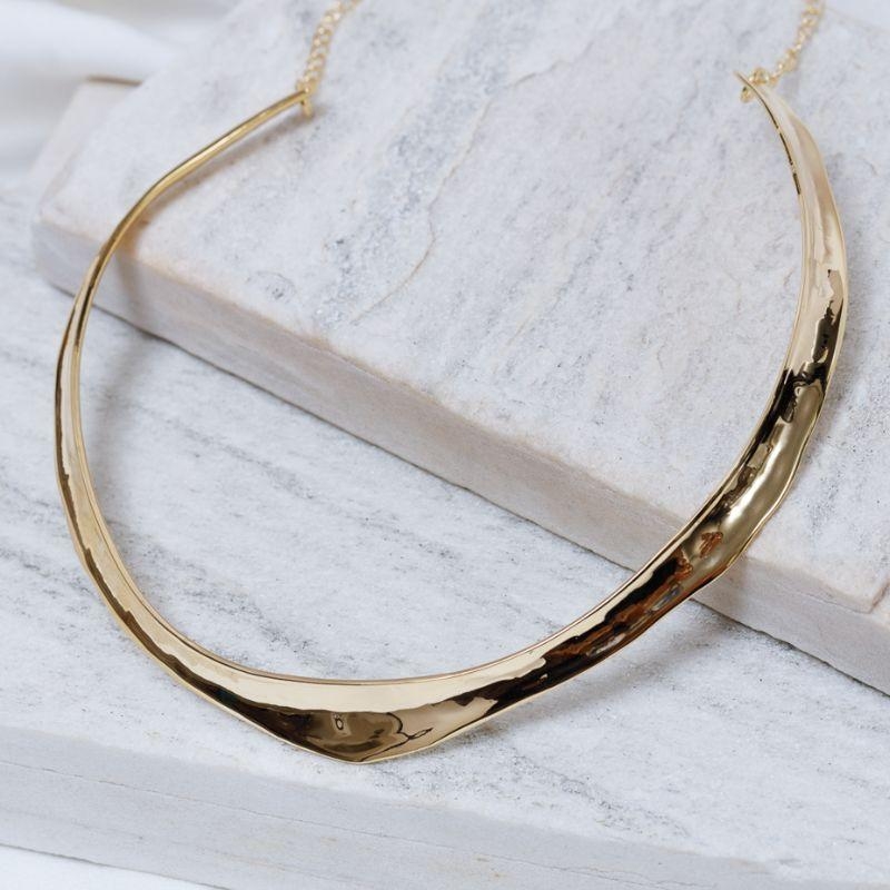 COLAR ARO FLOR DE DÁLIA BANHO OURO 18K