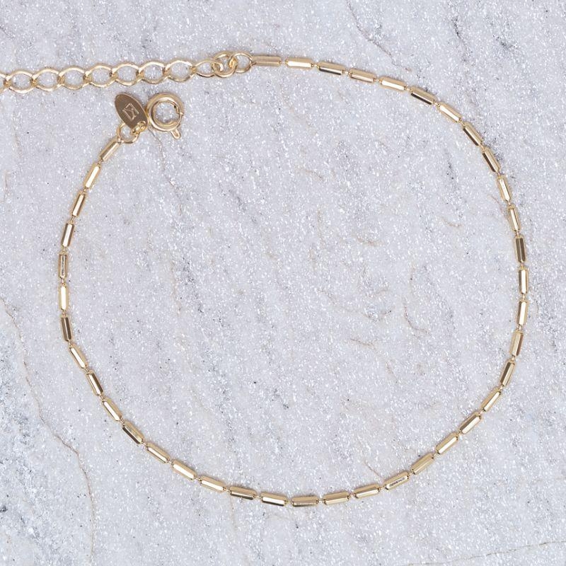 TORNOZELEIRA PALITINHOS BANHO OURO 18K