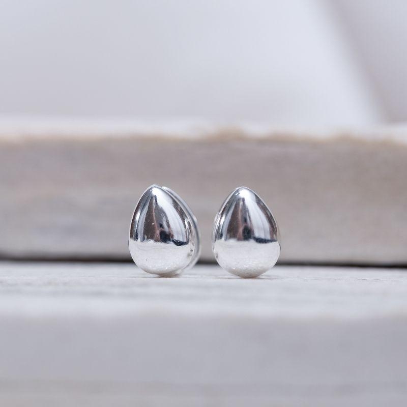 BRINCO ARGOLA CLICK GOTA BANHO PRATA
