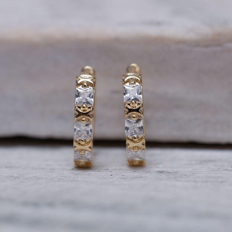 BRINCO ARGOLA X ONE TONE BANHO OURO 18K