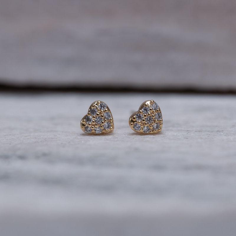 BRINCO CORAÇÃO P TRIO BANHO OURO 18K