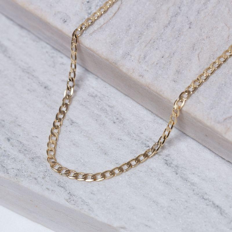 CORRENTE MASCULINA ELOS GRUMET BANHO OURO 18K