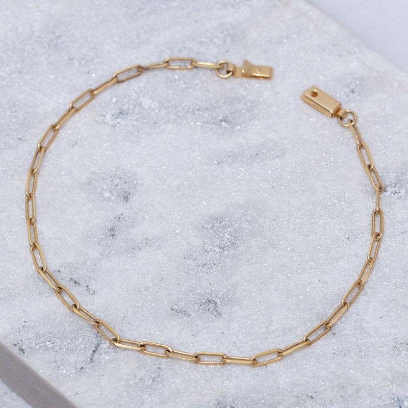 PULSEIRA MASCULINA ELOS CARTIER M BANHO OURO 18K